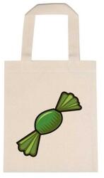  Óvodai jellel vászontáska 22x26, 3x0, 3cm méretben szaloncukor zöld jel