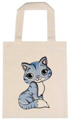  Óvodai jellel vászontáska 22x26, 3x0, 3cm méretben cica cirmos jel