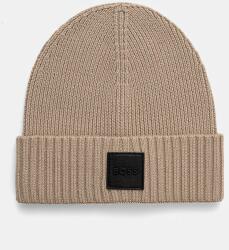 BOSS gyapjú sapka - bézs Univerzális méret - answear - 19 790 Ft