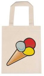  Óvodai jellel vászontáska 22x26, 3x0, 3cm méretben fagyi 3 gombóc jel