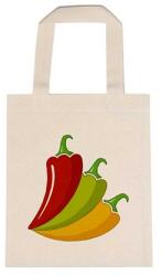  Óvodai jellel vászontáska 22x26, 3x0, 3cm méretben paprika színes jel