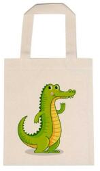  Óvodai jellel vászontáska 22x26, 3x0, 3cm méretben krokodil jel