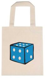  Óvodai jellel vászontáska 22x26, 3x0, 3cm méretben dobókocka kék jel