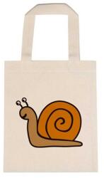  Óvodai jellel vászontáska 22x26, 3x0, 3cm méretben csiga barna jel