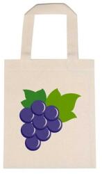  Óvodai jellel vászontáska 22x26, 3x0, 3cm méretben szőlő kék jel