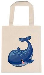  Óvodai jellel vászontáska 22x26, 3x0, 3cm méretben bálna jel