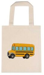  Óvodai jellel vászontáska 22x26, 3x0, 3cm méretben busz sárga jel