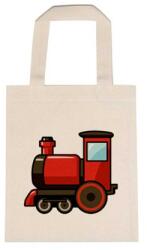  Óvodai jellel vászontáska 22x26, 3x0, 3cm méretben mozdony piros jel