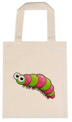  Óvodai jellel vászontáska 22x26, 3x0, 3cm méretben kukac színes jel