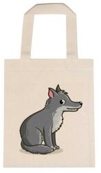  Óvodai jellel vászontáska 22x26, 3x0, 3cm méretben farkas jel