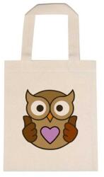  Óvodai jellel vászontáska 22x26, 3x0, 3cm méretben bagoly jel