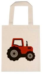  Óvodai jellel vászontáska 22x26, 3x0, 3cm méretben traktor piros jel