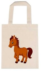  Óvodai jellel vászontáska 22x26, 3x0, 3cm méretben ló barna jel