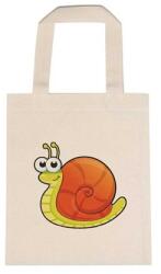  Óvodai jellel vászontáska 22x26, 3x0, 3cm méretben csiga zöld B jel