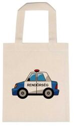  Óvodai jellel vászontáska 22x26, 3x0, 3cm méretben rendőr autó jel
