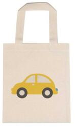  Óvodai jellel vászontáska 22x26, 3x0, 3cm méretben autó sárga jel
