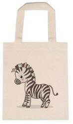  Óvodai jellel vászontáska 22x26, 3x0, 3cm méretben zebra jel