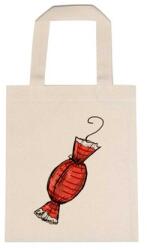  Óvodai jellel vászontáska 22x26, 3x0, 3cm méretben szaloncukor piros jel