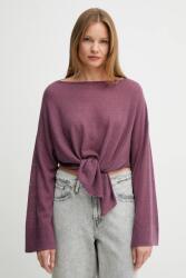 Benetton gyapjú pulóver - lila S - answear - 26 990 Ft