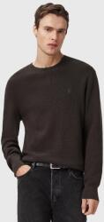 AllSaints gyapjúkeverék pulóver ASPEN CREW - barna XXL