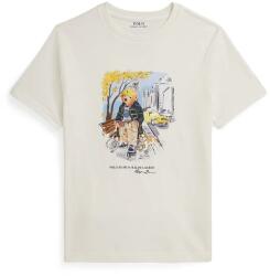Ralph Lauren gyerek pamut póló - bézs 136-138 - answear - 21 990 Ft