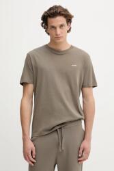 HUGO pamut póló zöld, sima, 50466158 - zöld S