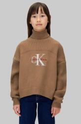 Calvin Klein gyerek pamut pulóver - barna 170