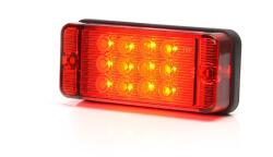 WAS Ködlámpa W83D piros búra (700KR) LED, WAS