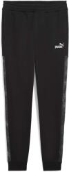 PUMA ESSENTIALS CAMO SWEAT PANTS FL Negru, Gri închis, Alb S (68937101)