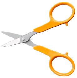 Fiskars Olló, körömvágó, 10 cm, egyenes, FISKARS Classic , narancssárga (1075060)