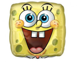 Amscan Spongya Bob fej fólia lufi, 45 cm