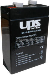 UPS MC2.8-6 6V 2.8Ah ólom akkumulátor zselés gondozásmentes (MC2.8-6)