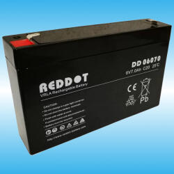 RedDot DD06070 6V 7Ah gondozásmentes AGM akkumulátor (AQDD6/7.0)