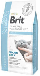 Brit GF Veterinary Diets CAT Obesity gyógytáp macskáknak 5kg - pegazusallatpatika