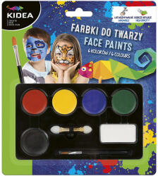 DERFORM Arcfesték, tégelyes, 6 db-os, Kidea (DFM-FDT6KA)