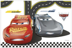 Disney Verdák Arena Race Party műanyag asztalterítő 120x180 cm