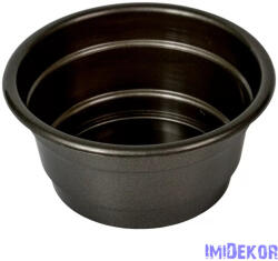  Műanyag tál kerek közepes D17cm M10cm - Grafit