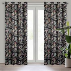 Takoy Draperie BECKY din catifea moale cu model botanic și efect 3D de 140 x 250 cm