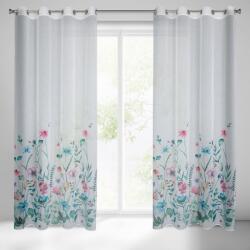 Takoy Draperie LILIAN din etamină semi-transparentă cu imprimeu de flori pictate 140 x 250 cm