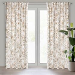 Takoy Draperie SABA din catifea moale cu imprimeu al frunzelor exotice de 140 x 270 cm
