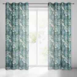 Takoy Draperie ASTER din etamină în stil eco cu imprimeu floral semi-transparent de 140 x 250 cm