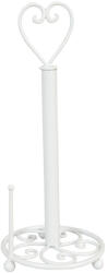 Clayre & Eef Suport rola hartie bucatarie, fier alb Ø 18x39 cm (W40361W)