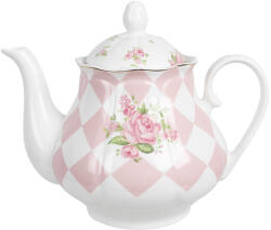 Clayre & Eef Ceainic portelan multicolor Romantic 20x14x17 cm / 1000 ml (SWRTE)