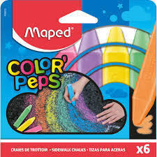Maped Тебешир MAPED Color Peps Maxi 6 цв