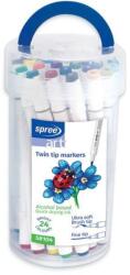 Spree Двувърхи маркери SPREE Art Soft Brush 36 цвята