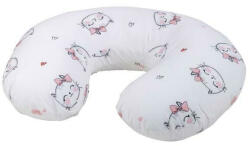 Bubaba Perna alaptare, Bubaba, Cu husa detasabila, 70x60x18 cm, KittiesHearts White (83976)