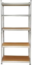 Breckner Germany Raft depozitare, metalic, 5 polite, 120 kg, 90x30x180 cm, Breckner Germany (BK78317) - edanco Raft