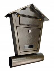 Damech Cutie postala, cu loc pentru ziar, auriu, format B6, 29.5x7.5x37.5 cm, Damech (SD1TG) - edanco