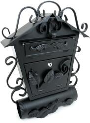 Damech Cutie postala, cu loc pentru ziar, elemente forjate, negru, format C4, 52.5x15.5x53 cm, Damech (SD3TON)