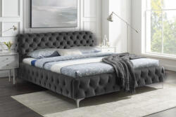 Rococo Design ágy Rococo 180 x 200 cm szürke bársony